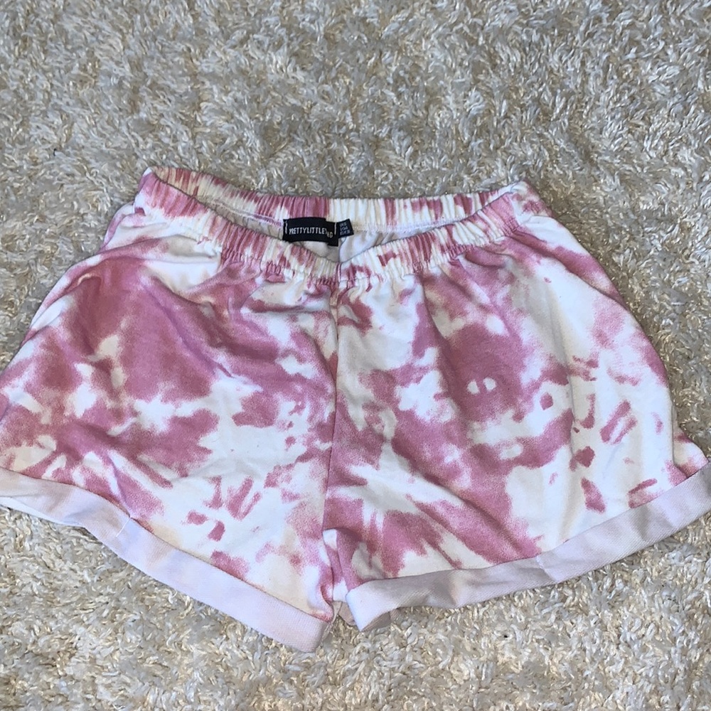 PLT Lounge tie dye shorts